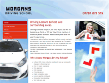 Tablet Screenshot of morgansdrivingschool.co.uk